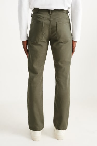 Men - Trousers - slim fit - green
