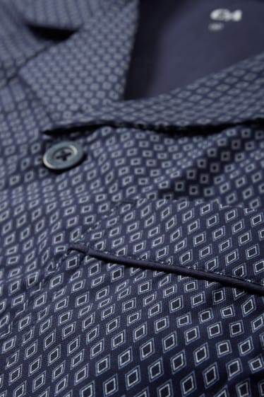 Heren - Pyjama - donkerblauw