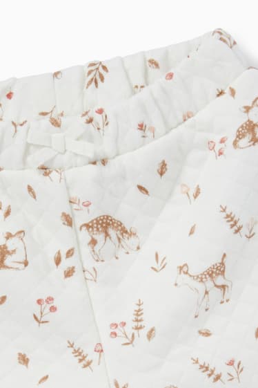 Bébés filles - Faon - ensemble pour bébé - 2 pièces - blanc crème