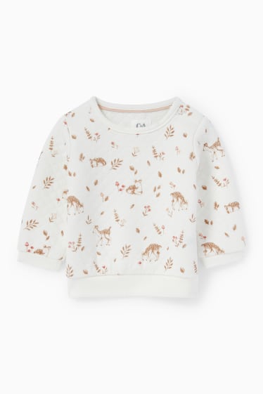 Bébés filles - Faon - ensemble pour bébé - 2 pièces - blanc crème