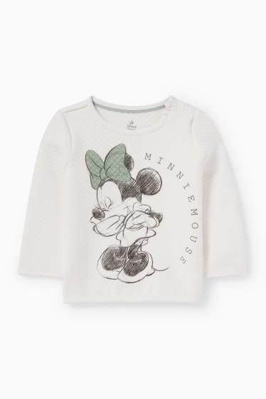 Babys - Minnie Maus - Baby-Outfit - 2 teilig - cremeweiß