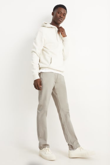 Hommes - Pantalon - coupe slim - beige clair