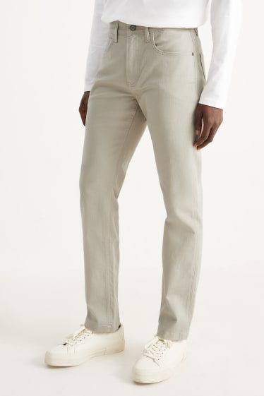 Men - Trousers - slim fit - light beige