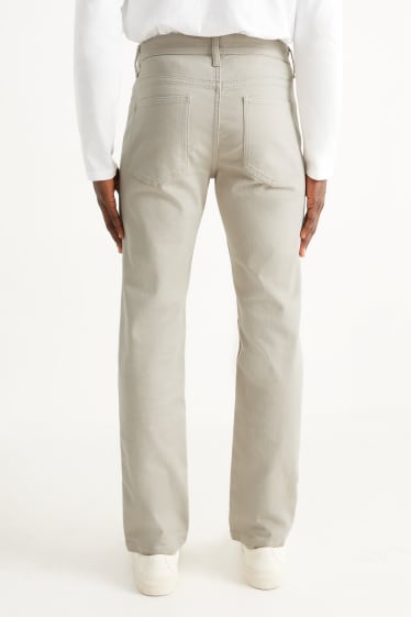 Hommes - Pantalon - coupe slim - beige clair