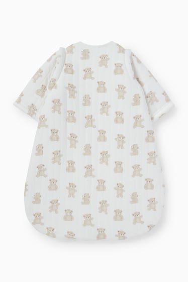 Unisex - Ossets - sac de dormir per a nadó - 0-6 mesos - blanc trencat