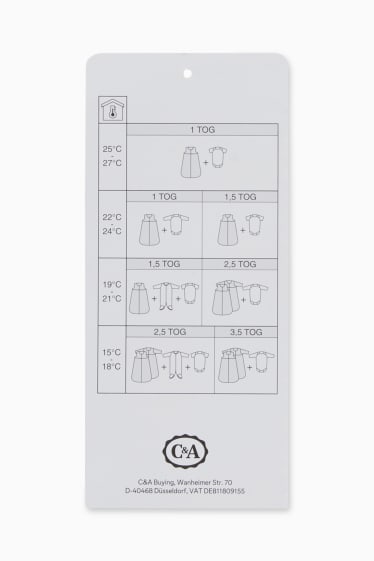Unisex - Ossets - sac de dormir per a nadó - 0-6 mesos - blanc trencat