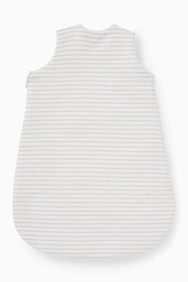 Unisex - Ossets - sac de dormir per a nadó - 0-6 mesos - de ratlles - blanc trencat
