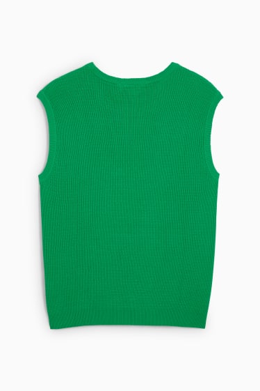 Hommes - Pull sans manches - vert clair