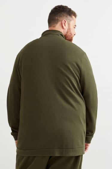 Men - Zip-through sweatshirt - dark green