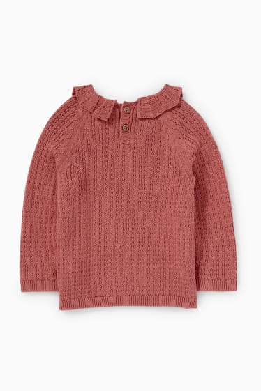 Baby Mädchen - Baby-Pullover - dunkelrosa