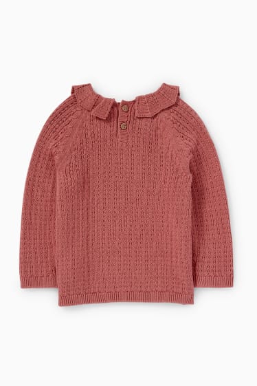 Neonati - Maglione per neonate - rosa scuro