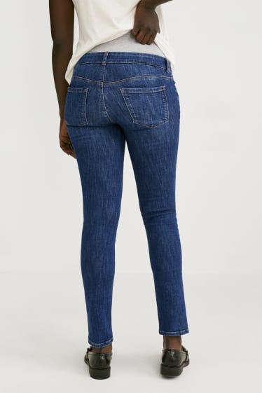 Dámské - Těhotenské džíny - slim jeans - LYCRA® - džíny - tmavomodré