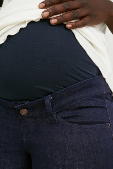 Dames - Zwangerschapsjeans - bootcut jeans - LYCRA® - jeansdonkerblauw