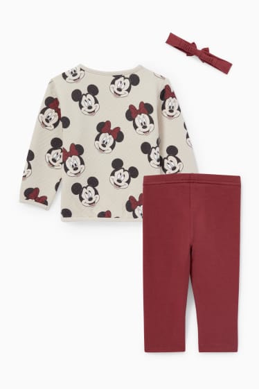 Niemowlęta dziewczynki - Disney - komplet niemowlęcy - 3-części - jasny beż