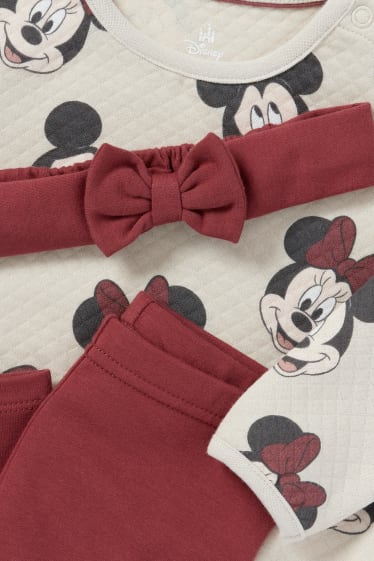 Niemowlęta dziewczynki - Disney - komplet niemowlęcy - 3-części - jasny beż