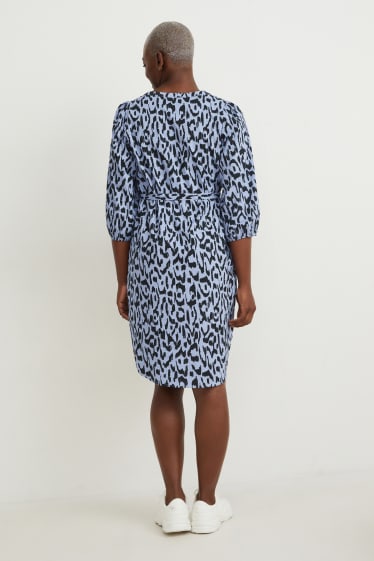 Femmes - Robe d’allaitement - à motif - bleu  / noir