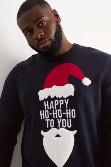 Home - Jersei nadalenc - Pare Noel - blau fosc