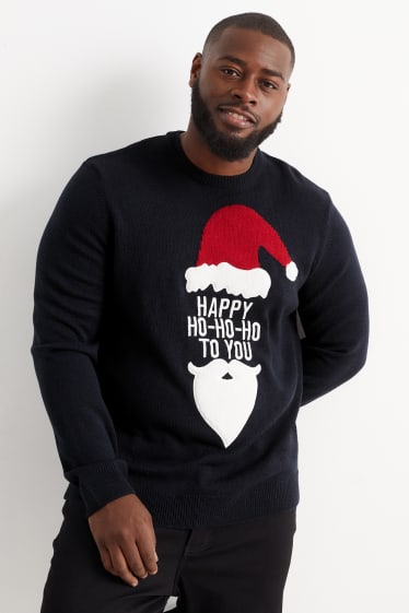 Home - Jersei nadalenc - Pare Noel - blau fosc
