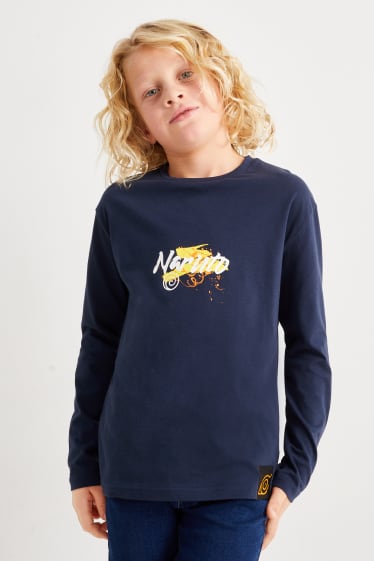 Kinder - Naruto - Langarmshirt - dunkelblau