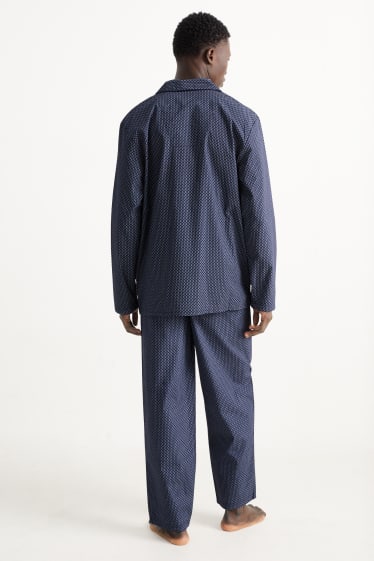 Heren - Pyjama - donkerblauw