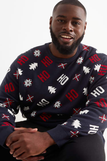 Home - Jersei nadalenc - HoHoHo - blau fosc