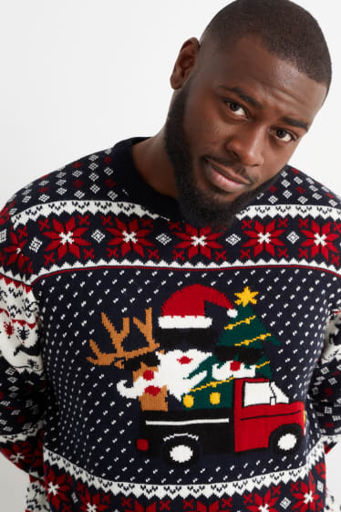 Home - Jersei nadalenc - Pare Noel - blau fosc