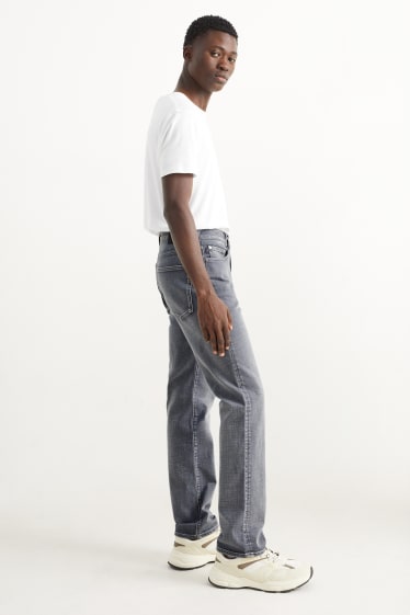 Pánské - Straight jeans - džíny - světle šedé