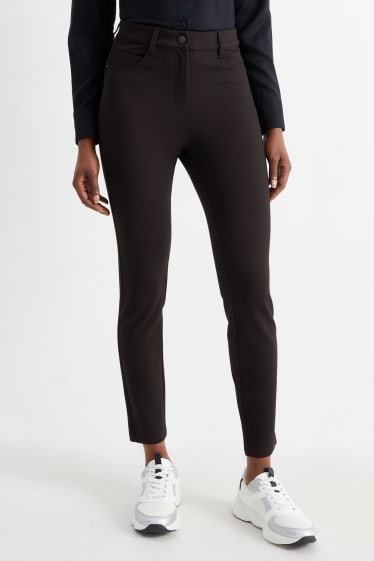 Donna - Pantaloni di jersey - skinny fit - nero