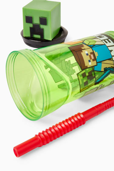 Copii - Minecraft - pahar din plastic - 360 ml - verde