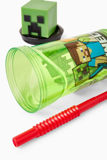 Niños - Minecraft - vaso - 360 ml - verde