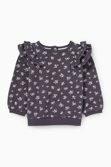 Bébés filles - Petites fleurs - ensemble bébé - 2 pièces - violet