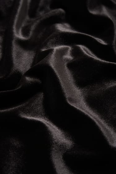 Mujer - Minifalda de terciopelo - negro