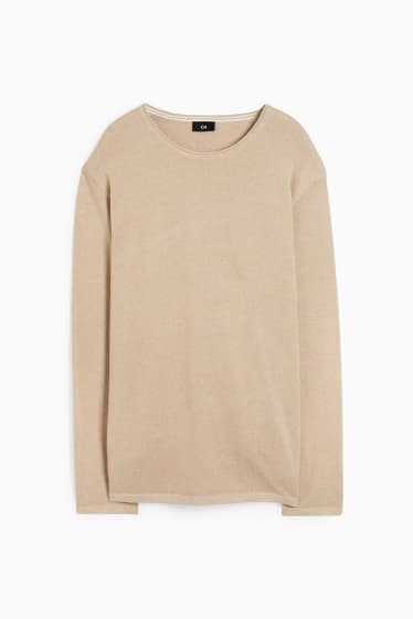 Herren - Pullover - beige