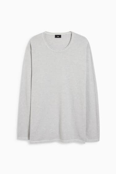 Uomo - Maglione - grigio chiaro melange