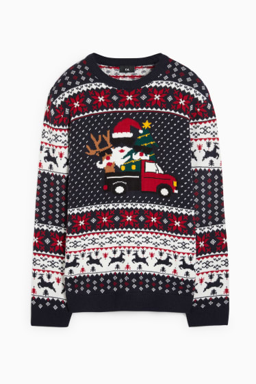 Home - Jersei nadalenc - Pare Noel - blau fosc