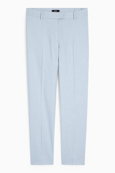 Dona - Pantalons formals - mid waist - slim fit - Mix & Match - blau clar