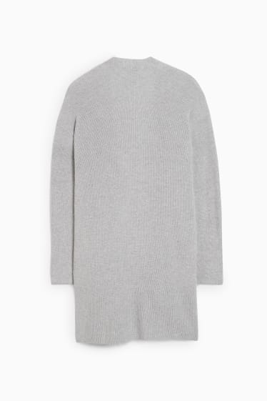 Women - Basic cardigan - light gray