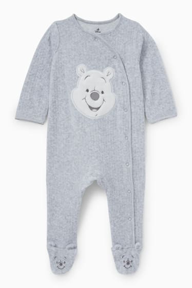 Bébés - Winnie l’ourson - pyjama pour bébé - gris clair chiné