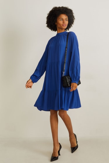 Women - A-line dress - dark blue