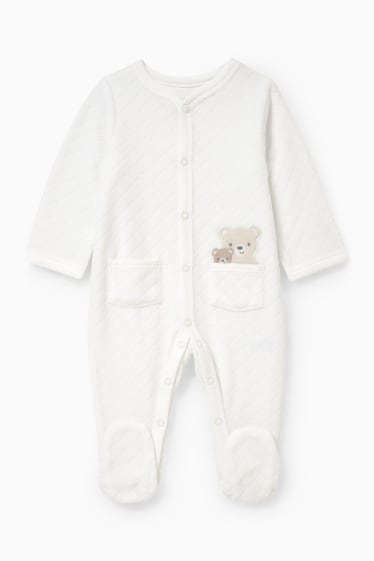 Unisex - Baby-Schlafanzug - weiß