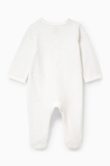 Babys - Baby-Schlafanzug - weiss