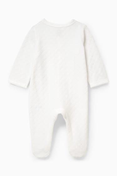 Unisex - Baby-Schlafanzug - weiß