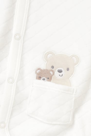 Unisex - Baby-Schlafanzug - weiß