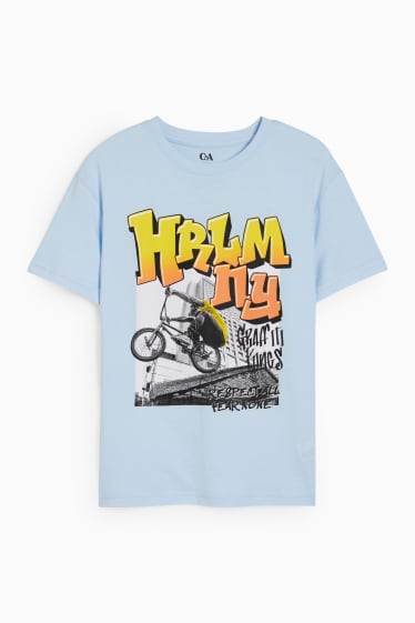 Niños - BMX - camiseta de manga corta - azul claro