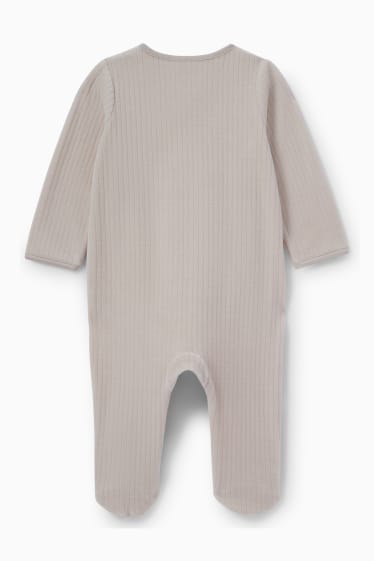 Neonati - Topolino - pigiama per bebè - tortora