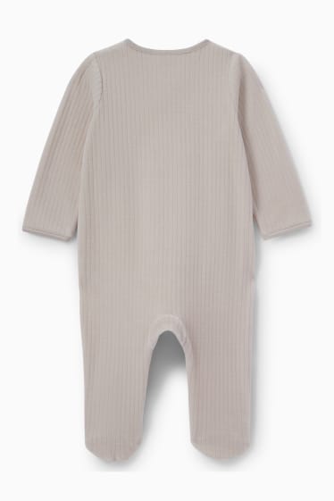 Babies - Mickey Mouse - baby sleepsuit - taupe