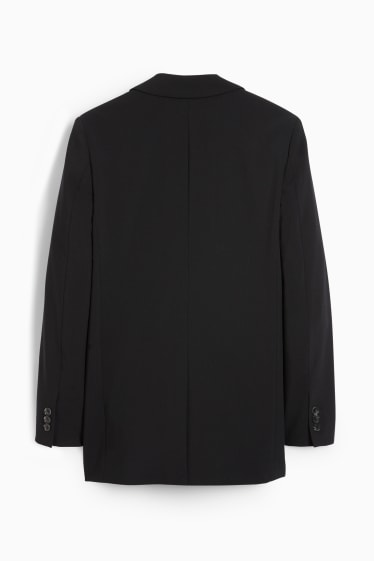 Women - Oversized long blazer - black