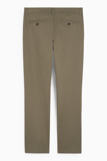 Pánské - Kalhoty chino - regular fit - zelená