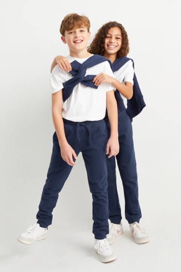 Copii - Pantaloni de trening - genderneutral - albastru închis