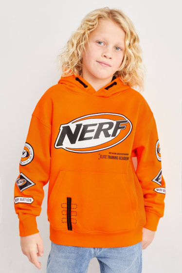 Niños - NERF - sudadera con capucha - naranja